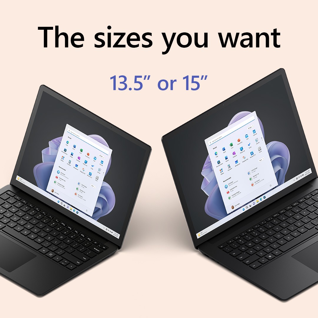 Microsoft Surface Laptop 5 ( Platinum / Black ) 13.5" / 15" Touch + Free Microsoft Office Home & Student 2021 Worth RM529