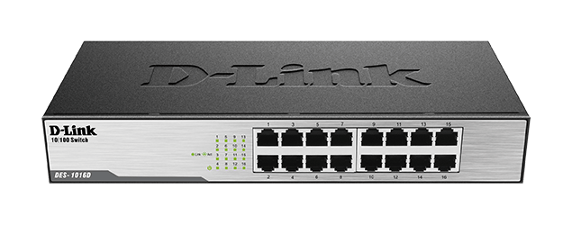 D-Link DES-1016D Unmanaged Ethernet Switch