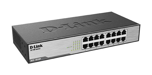 D-Link DES-1016D Unmanaged Ethernet Switch
