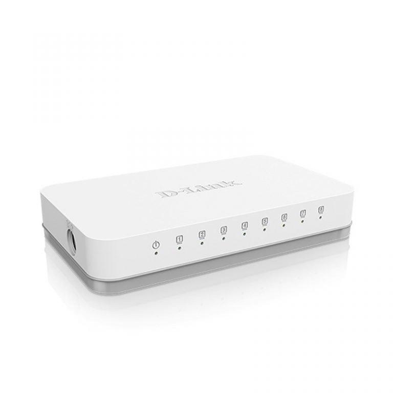 D-Link DGS-1008A Unmanaged Gigabit Switch - 8 Ports / 10 to 100 to 1000Mbps
