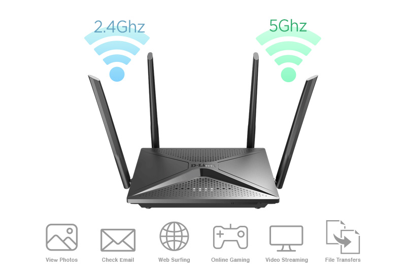 D-Link DIR-2150 Wi-Fi Gigabit Router AC2100/300Mbps 2.4GHz+1733 Mbps 5GHz
