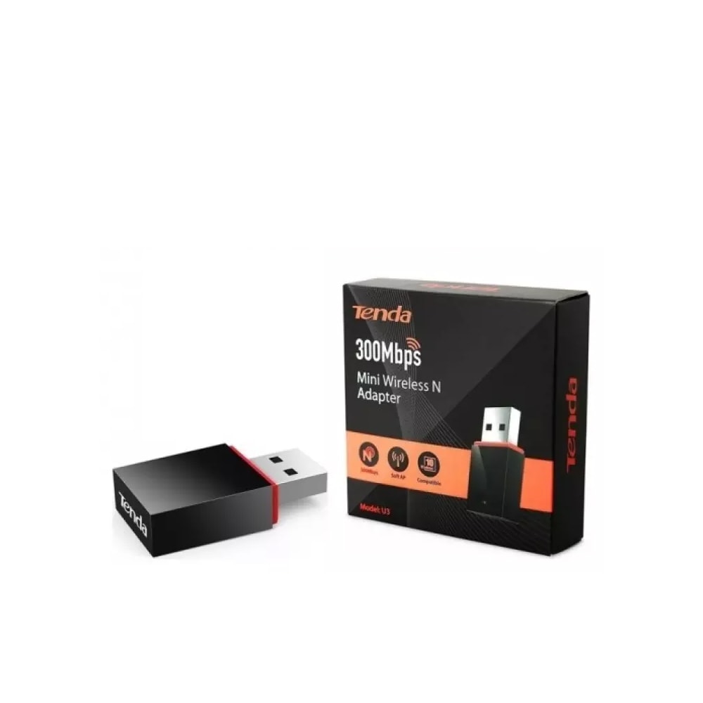 Tenda U3 Wireless-N 300Mbps WIFI USB Adapter