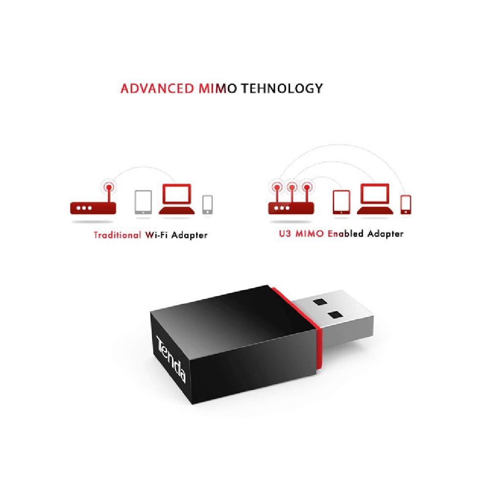 Tenda U3 Wireless-N 300Mbps WIFI USB Adapter