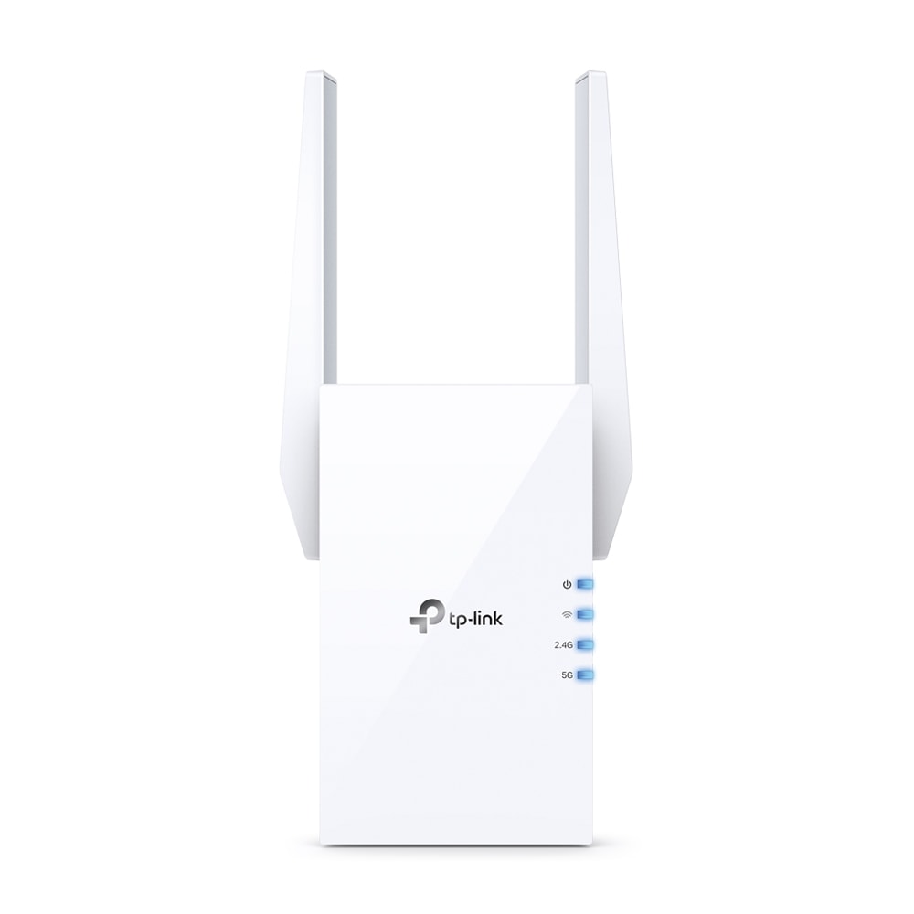 TP Link RE605X Range Extender - AX1800 / Wifi 6 / 574Mbps at 2.4GHz + 1201 Mbps at 5GHz/2 External Antennas/1 Gigabit Port/Broadcom 1.5GHz Quad Core CPU/Wall Plugged(3 Years Warranty)