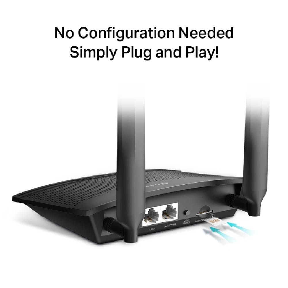 TP-Link TL-MR100 4G LTE SIM Wireless Router 300Mbps 2.4GHz