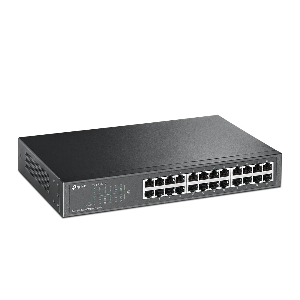 TP-Link TL-SF1024D Switch - 24 Ports / 10/100Mbps / 13" Rack Mount