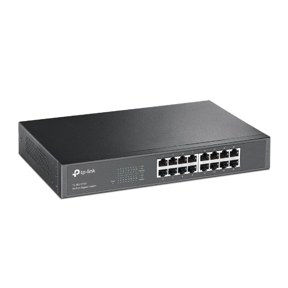 TP-Link TL-SG1016D Gigabit Switch - 16-Ports/10 to 100 to 1000Mbps/Steel Case (3 Years Warranty)