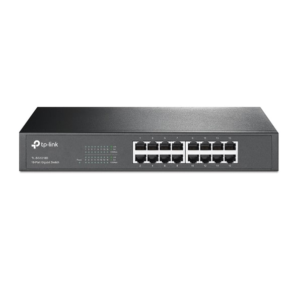 TP-Link TL-SG1016D Gigabit Switch - 16-Ports/10 to 100 to 1000Mbps/Steel Case (3 Years Warranty)
