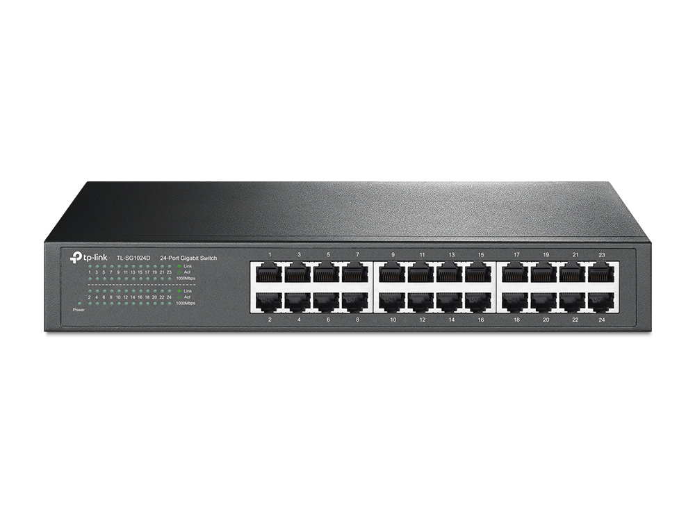 TP-Link TL-SG1024D Gigabit Switch - 24 Ports | Steel Case