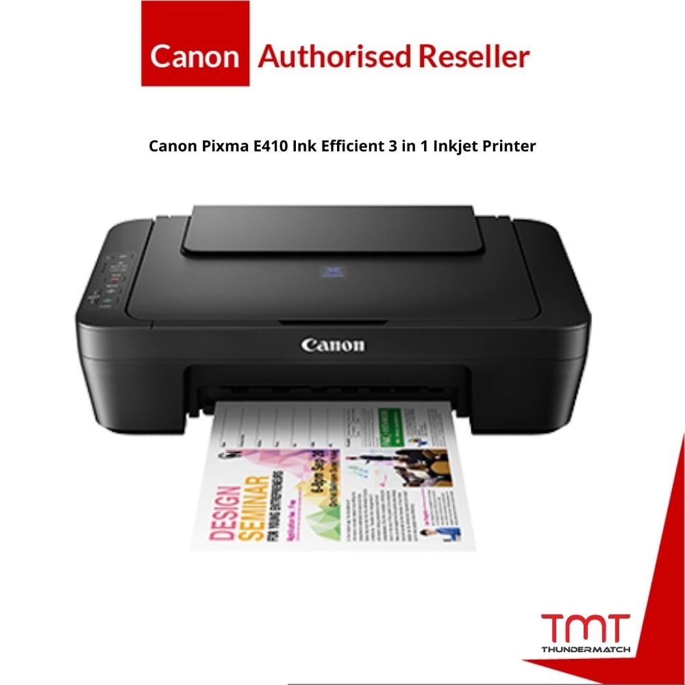 [Clearance] Canon Pixma E410 Ink Efficient 3 in 1 Inkjet Printer