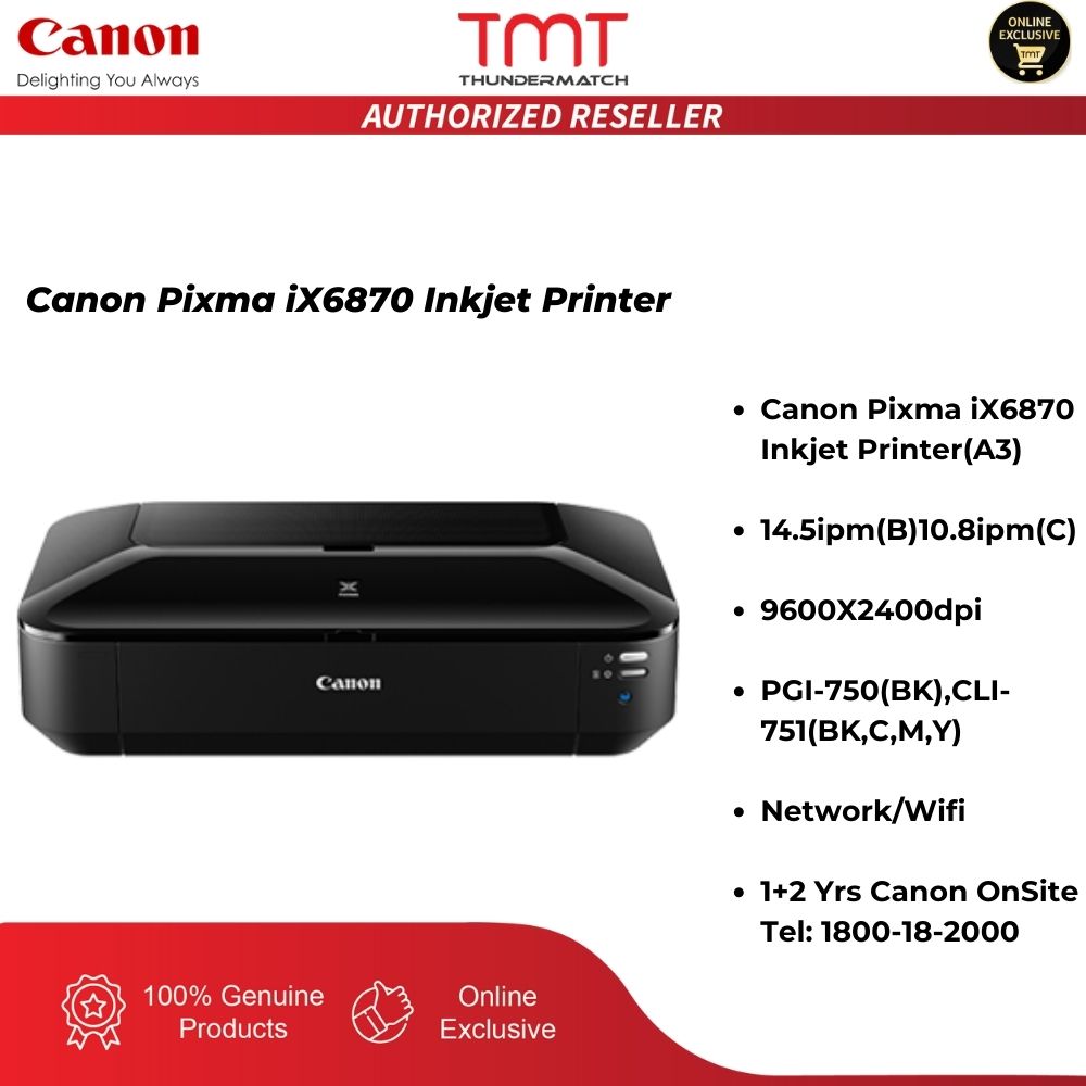 Canon Pixma iX6870 Inkjet Printer