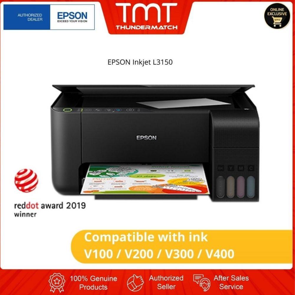 EPSON Inkjet L3150 All In One Wireless Printer (Print/Scan/Copy) | 2 Years Warranty(1800-8-17349)