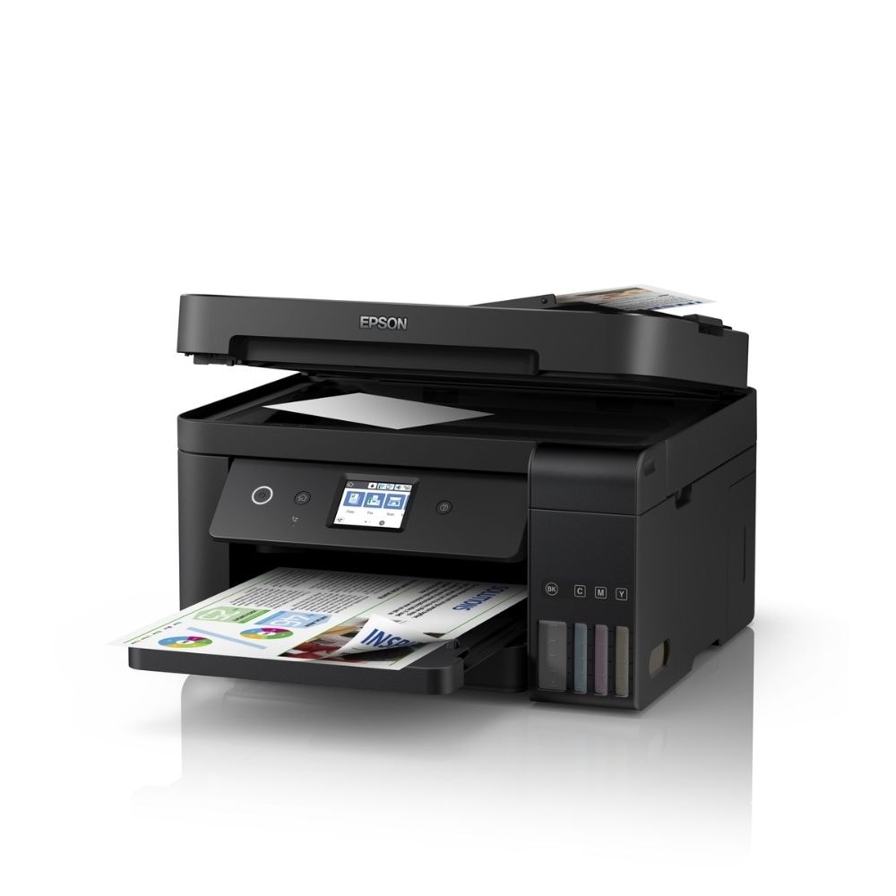 EPSON Inkjet L6190 Printer | Print/Scan/Copy/Fax/Duplex | 15ipm(B), 8ipm(C)/Y100(B),Y2,3,400(C,M,Y) | C11CG19502