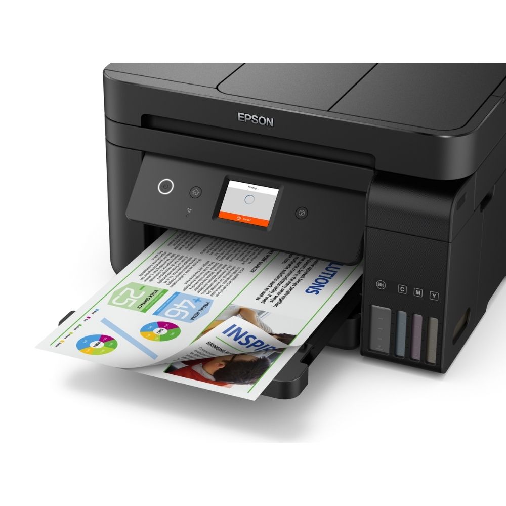 EPSON Inkjet L6190 Printer | Print/Scan/Copy/Fax/Duplex | 15ipm(B), 8ipm(C)/Y100(B),Y2,3,400(C,M,Y) | C11CG19502