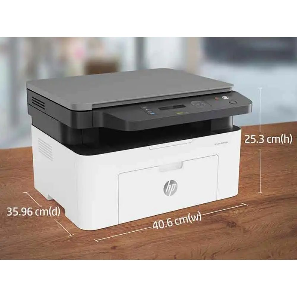 HP Mono Laser AiO MFP 135w Printer | Print, Scan, Copy, Wireless | 600x600dpi | W1107A | 3 Years Warranty