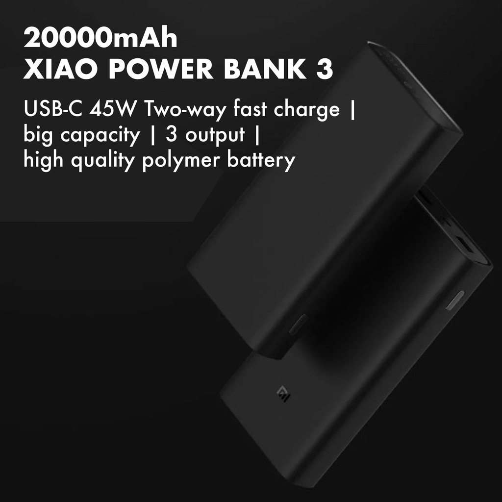 Xiaomi Mi 50W Power Bank 20000MaH Black