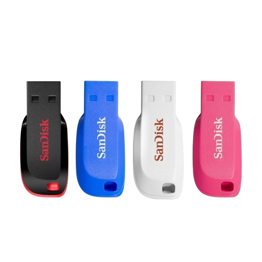 TMT SanDisk Cruzer CZ50 Blade USB2.0 Flash Drive | 16GB /32GB /64GB /128GB | BLACK /PINK /WHITE /BLUE | SDCZ50