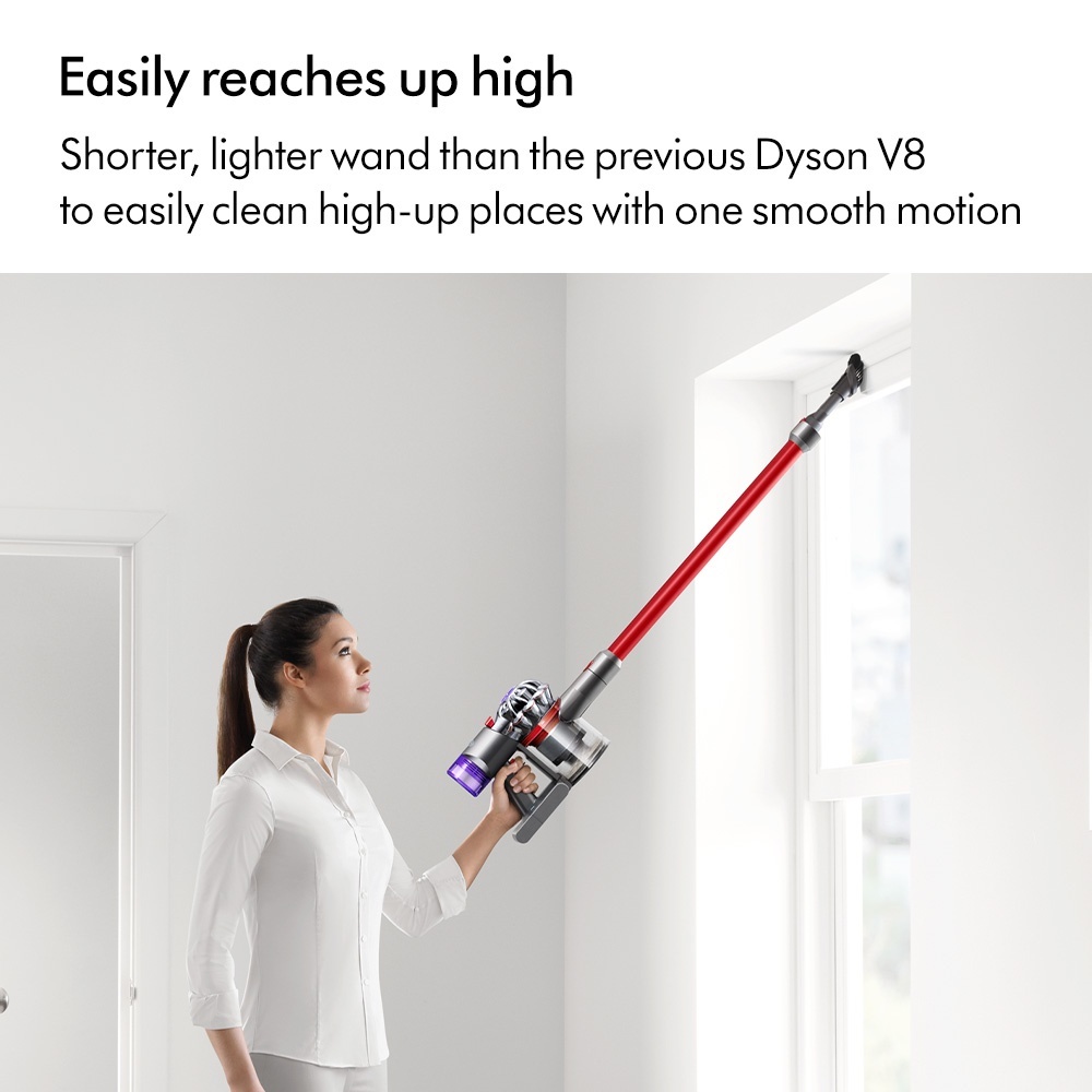 Dyson V8 Slim Fluffy+ Cordless Vacuum Cleaner | Low Noise | Powerful Suction | 2 Years Warranty