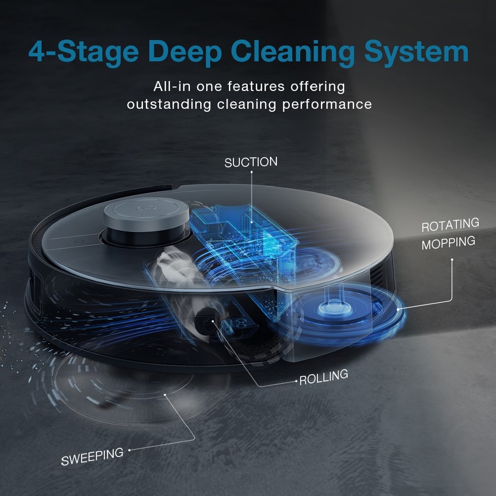(FREE GIFT) Ecovacs Deebot X1 Robot Vacuum Cleaner | 5-In-1Auto-Clean Station