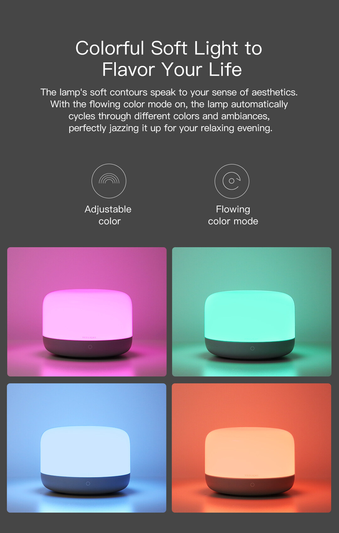 Yeelight X Razer Smart LED Lamp D2 RGB LED Multi Colour Bedside Table