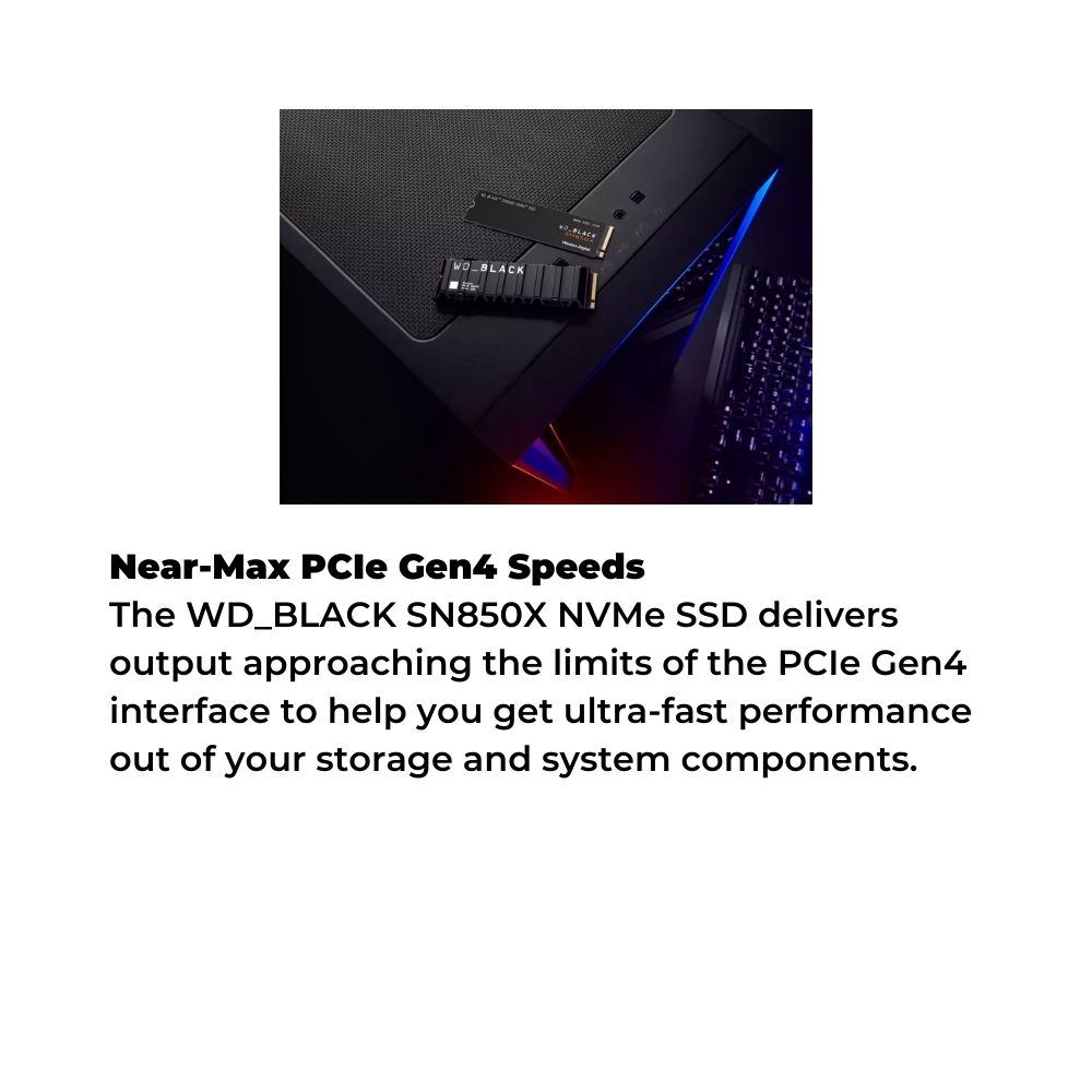 WD Black SN850X M.2 2280 PCIe NVMe Gen4 SSD