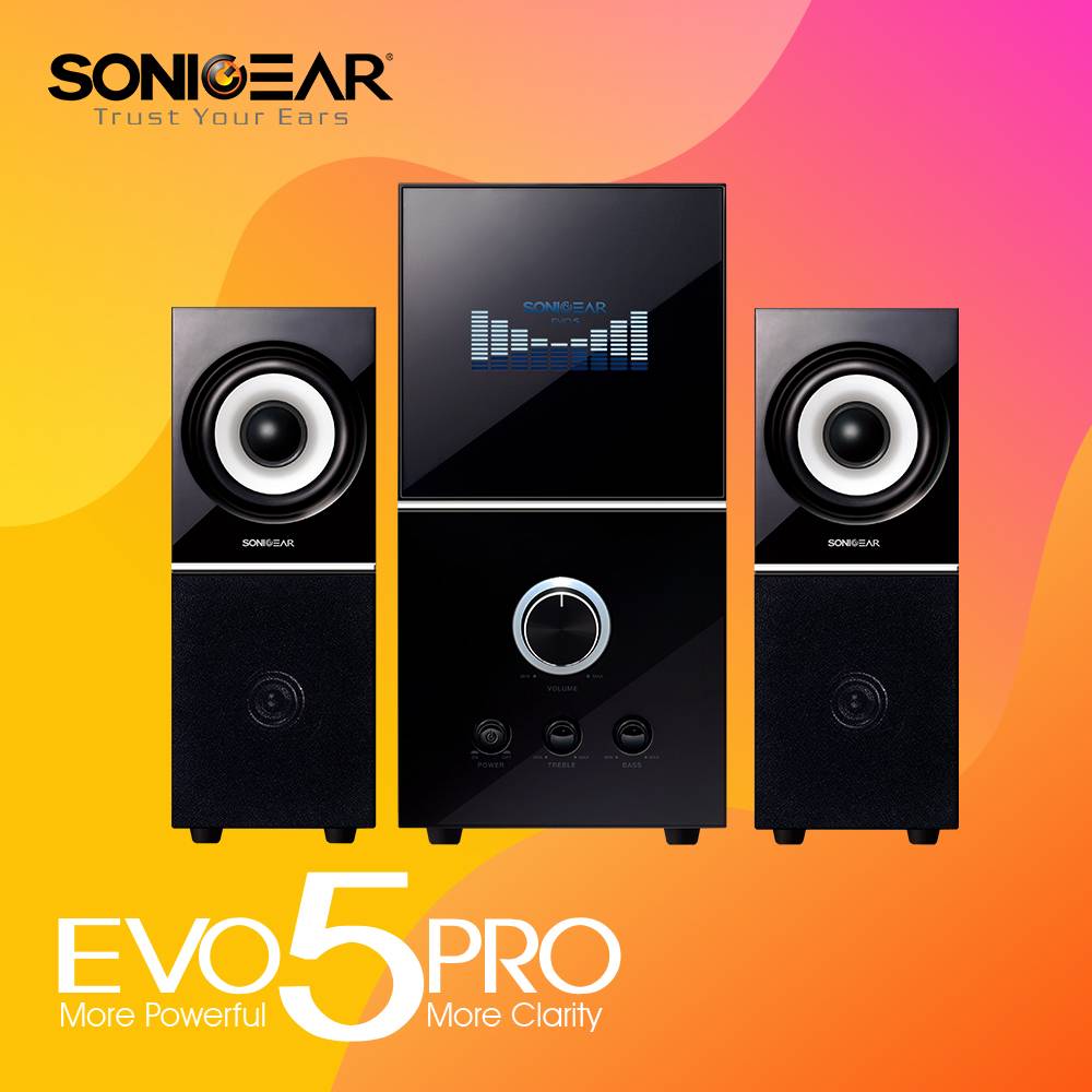 SonicGear EVO 5 BTMI 36Watts Bluetooth 2.1 Multimedia Speaker (Black)
