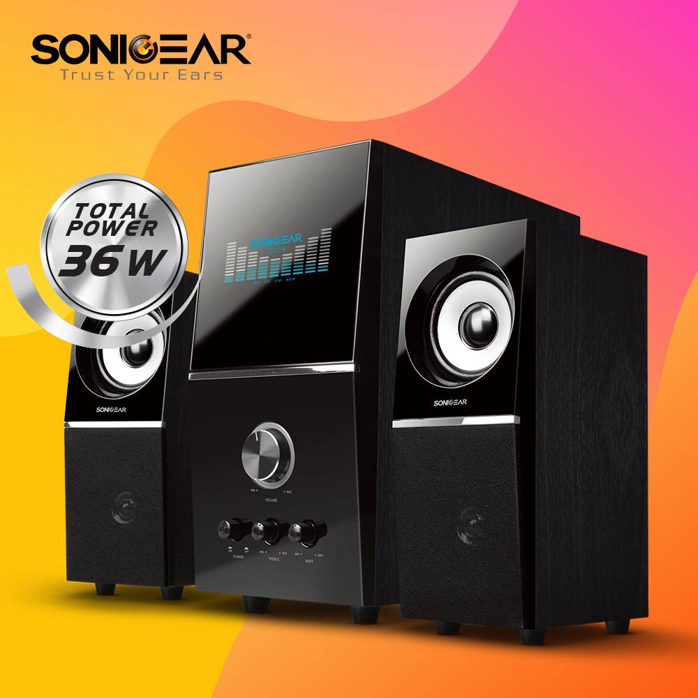 SonicGear EVO 5 BTMI 36Watts Bluetooth 2.1 Multimedia Speaker (Black)