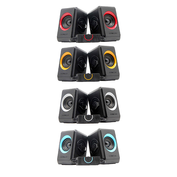SonicGear Quatro 2 USB Speakers 2.0 Super Loud | Quad Passive Brush Design Panel