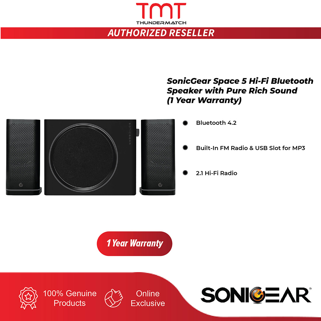 SonicGear SPACE 3 / SPACE 5 / SPACE 7 Bluetooth Speakers