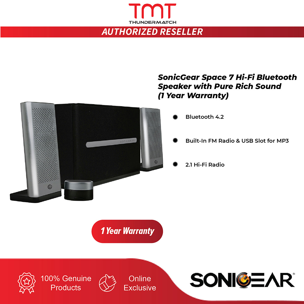 SonicGear SPACE 3 / SPACE 5 / SPACE 7 Bluetooth Speakers