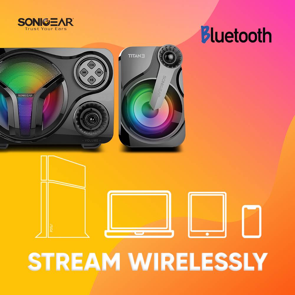 SonicGear Titan 3 Bluetooth Speaker with 5-Inch Bass Driver