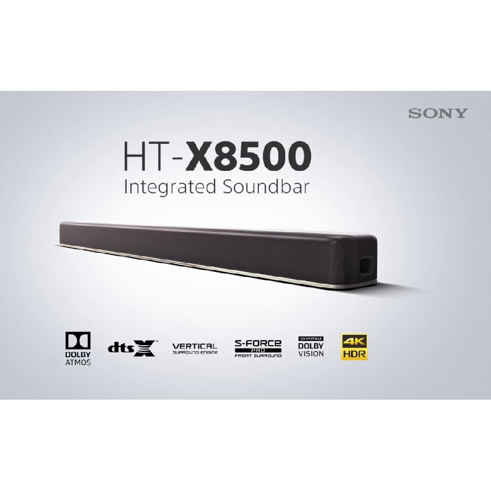 (Clearance) Sony HT-X8500 2.1ch Dolby Atmos Single Soundbar With Built In Subwoofer