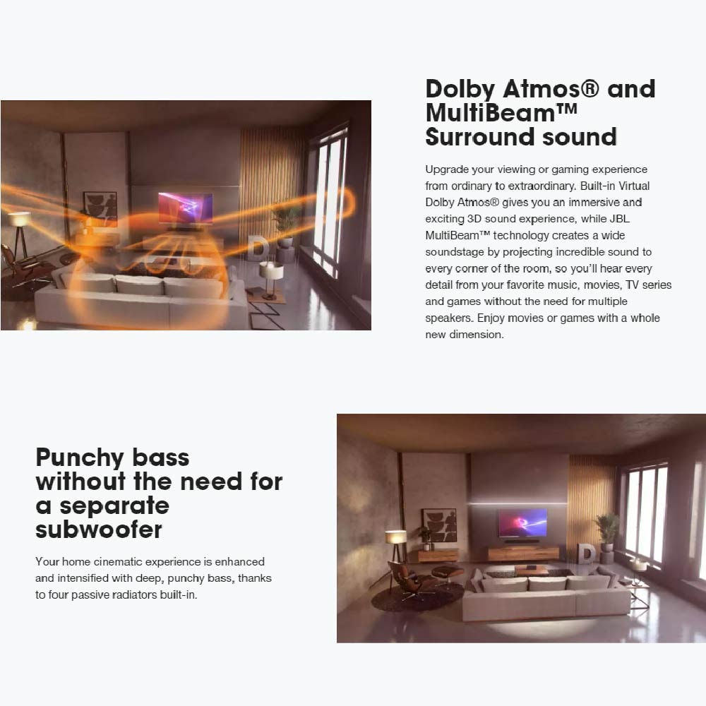 JBL Bar 5.0 Multibeam Soundbar Multibeam and Dolby Atmos