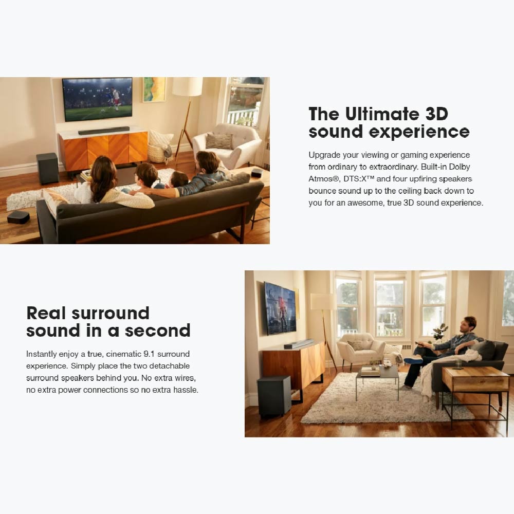 JBL Bar 9.1 True Wireless Surround Soundbar with Dolby Atmos