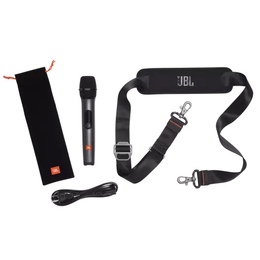 JBL Partybox On-The-Go Portable Party Karaoke Speaker with Built-In Lights and Wireless Microphone