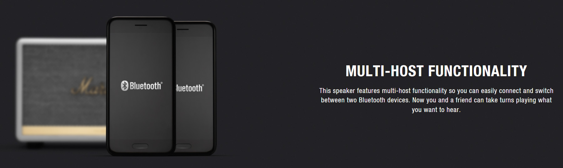 Marshall Acton II Bluetooth Speaker Audio Amplifier & Home Audio Speaker (Black/White/Brown)