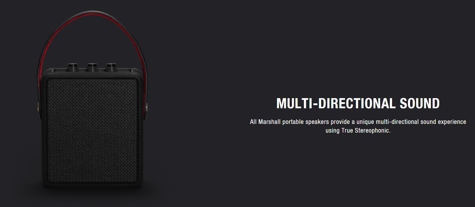 Marshall Middleton Black & Brass Bluetooth Speaker