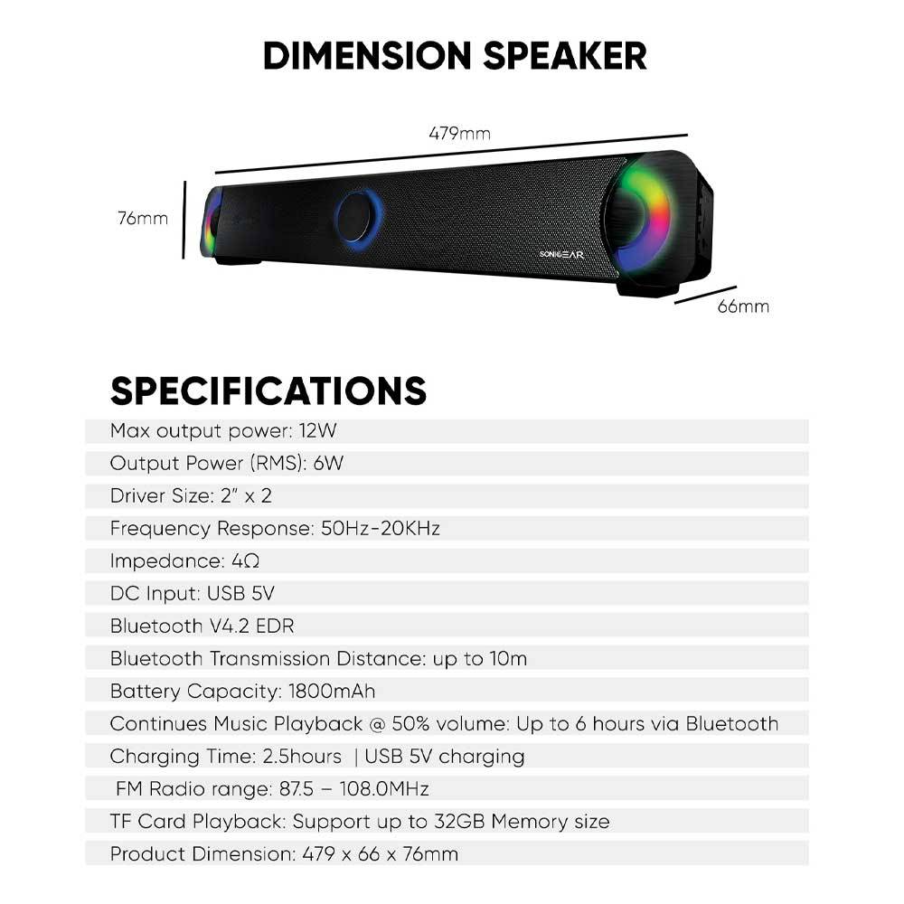 SonicGear BT300 Pro Sound Bar