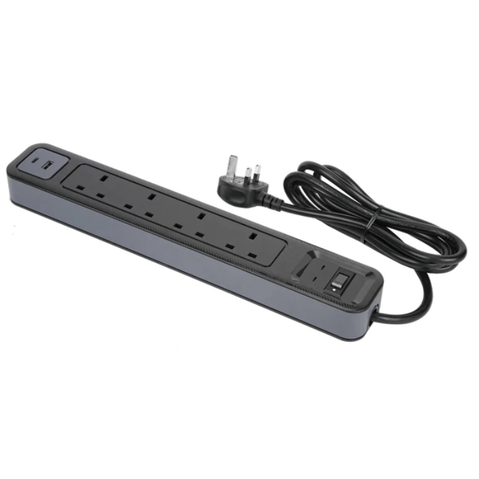 Targus APS20AP Smart Surge Plus Surge Protector 4 With 2 Hubs/ 1 USB-C charging port, compatible with quick charge (QC2.0/ 3.0)/ (2 Year Warranty)