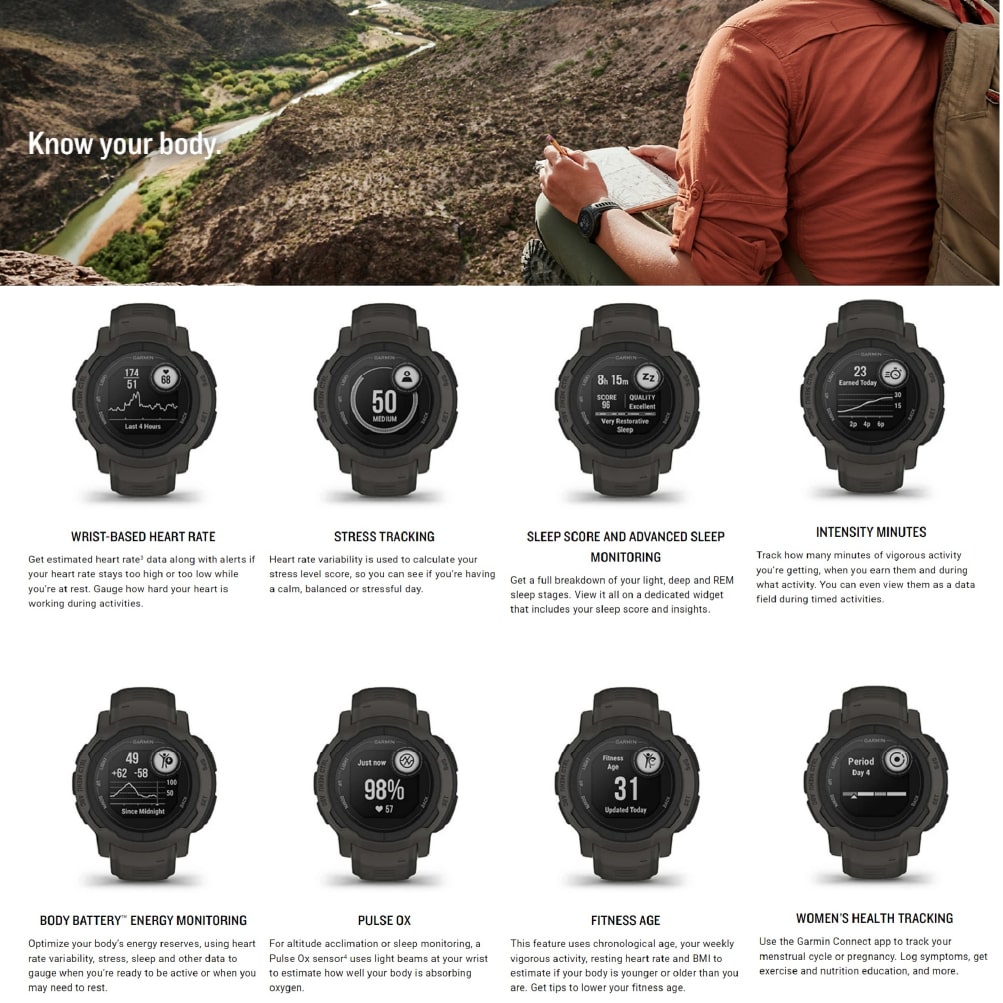 Garmin Instinct 2 Solar GPS Smartwatch - Luffy SE