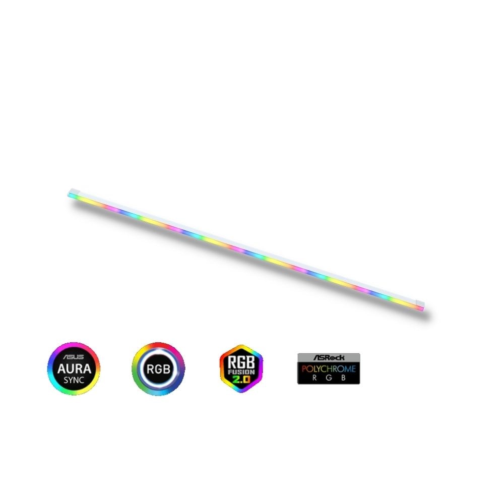 Cooler Master ADDRESSABLE Gen-2 RGB LED STRIP | WHITE | 3M Adhesive | Brand ARGB Sync | MFX-GSHN-40NNN-R1
