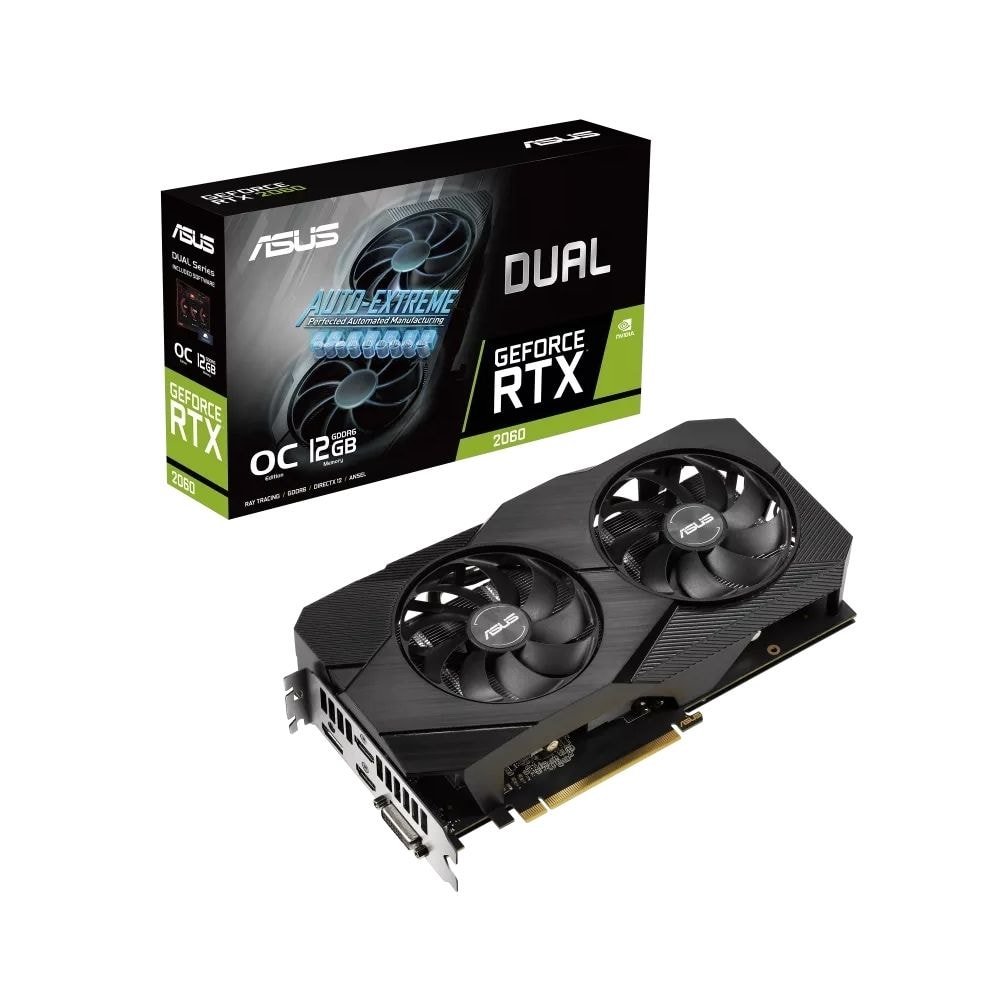 Asus RTX 2060 DUAL OC EVO 12GB GDDR6 192Bit VGA Graphics Card