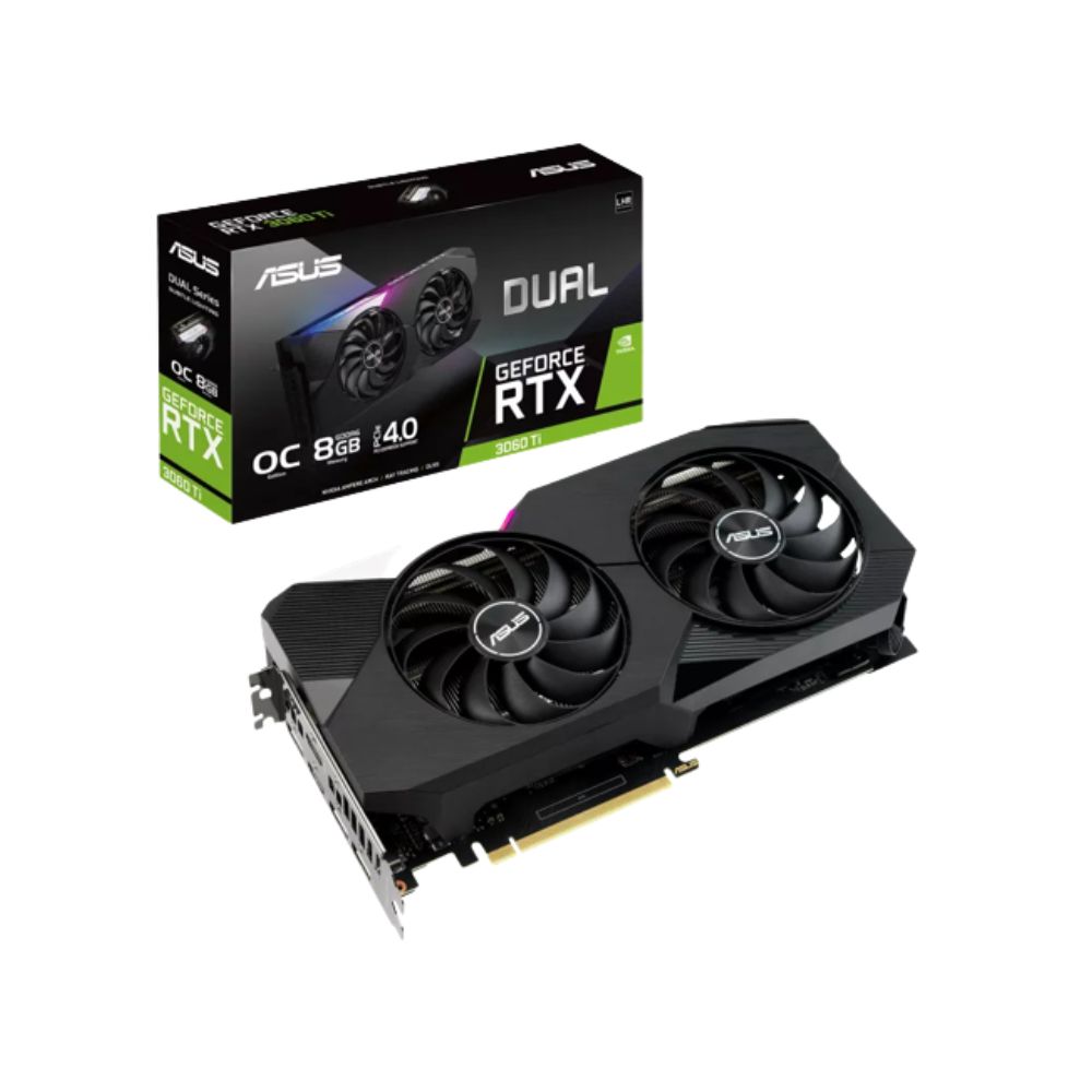 Asus nVidia RTX3060Ti 8GB GDDR6 256Bit DUAL OC VGA Graphics Card