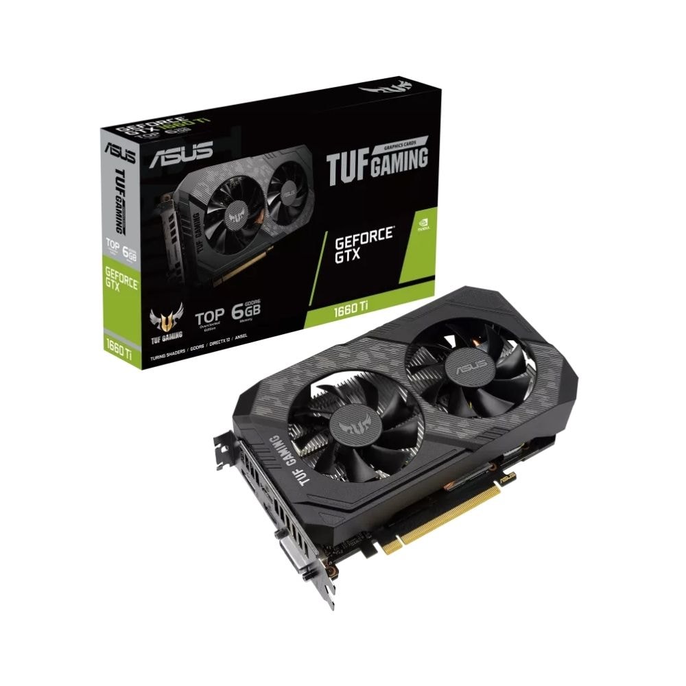 Asus GTX 1660 Ti TUF EVO GAMING OC 6GB GDDR6 192Bit TOP Edition VGA Graphics Card | TUF-GTX1660TI-T6G-EVO-GAMING