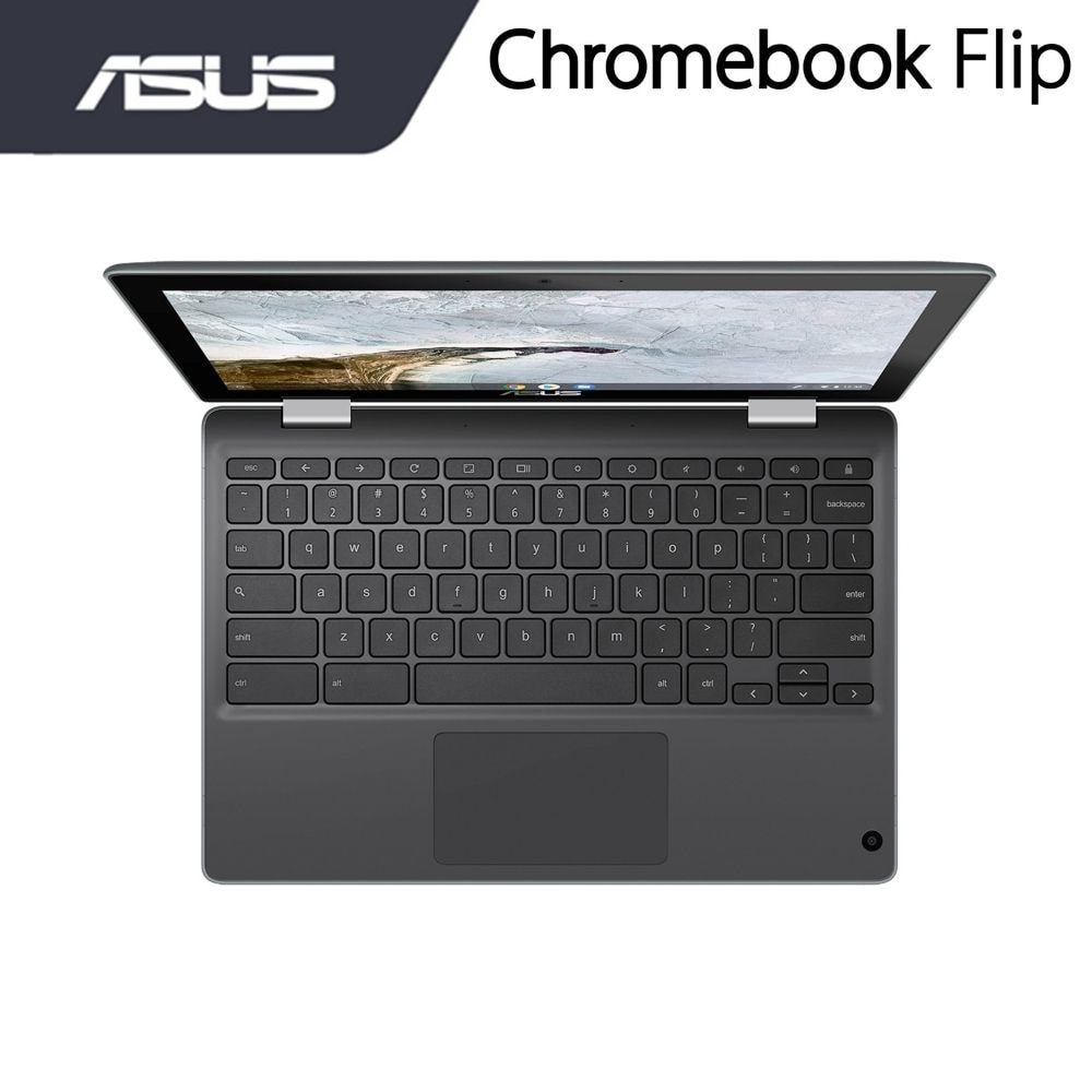 ASUS Chromebook Flip C214 C214M-ABU0462 Laptop | Intel Celeron N4020 | 4GB RAM 32GB EMMC | 11.6" HD Touch | ChromeOS