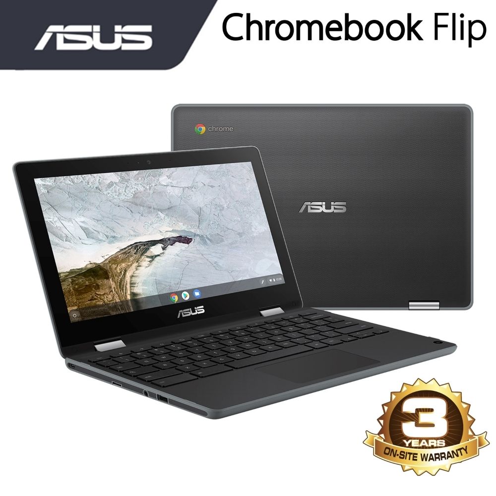 ASUS Chromebook Flip C214 C214M-ABU0462 Laptop | Intel Celeron N4020 | 4GB RAM 32GB EMMC | 11.6" HD Touch | ChromeOS