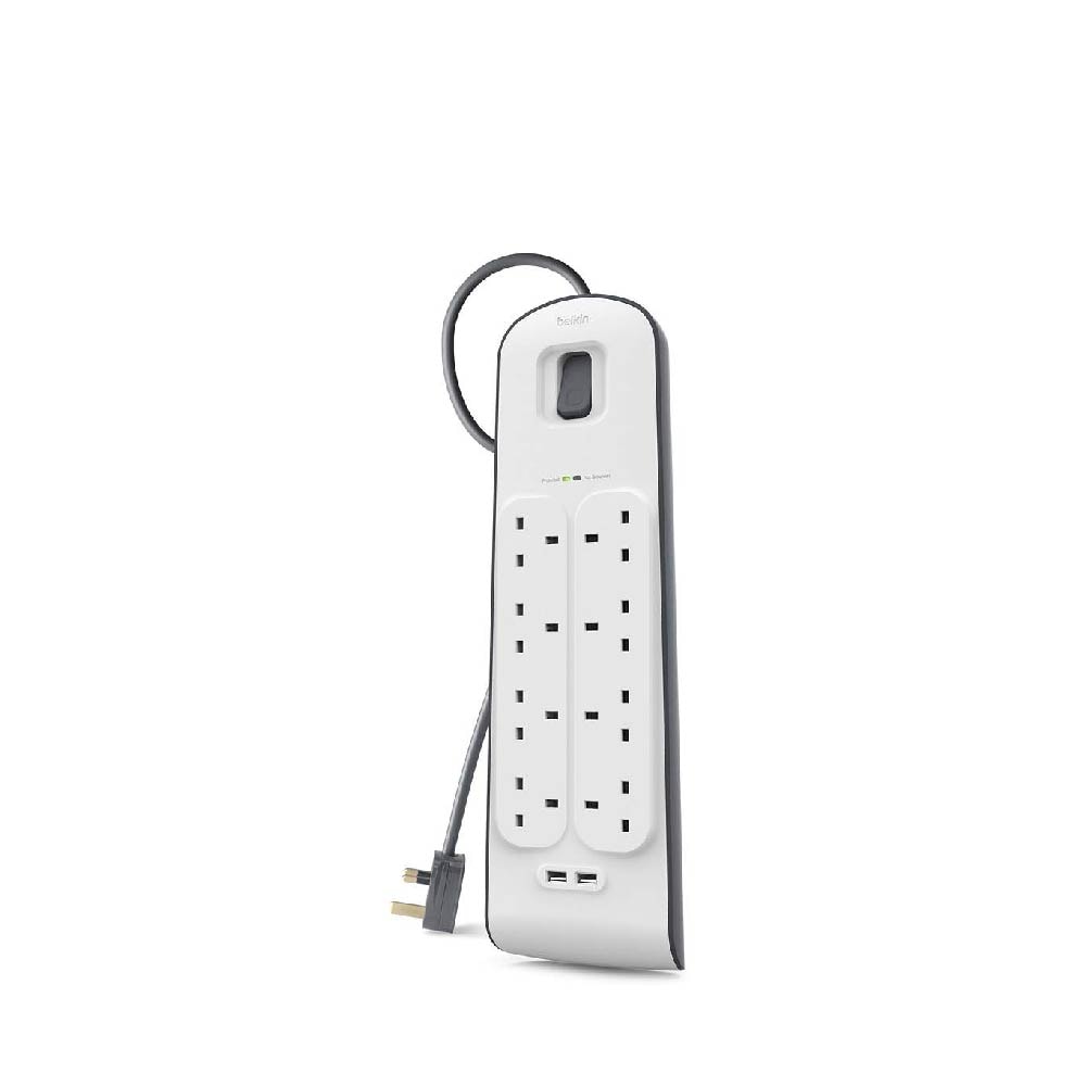 Belkin BSV804sa2M 2,4 Amp USB Charging 8-outlet Surge Protection Strip