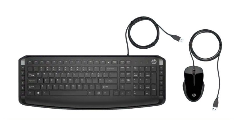 HP Pavilion 200 Capri Combo USB Keyboard and Mouse (9DF28AA) | 1 Year Warranty