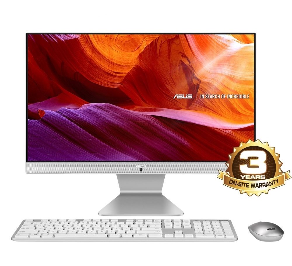Asus V222G-AKWA210T AIO PC White | 21.5" FHD | Intel Pentium J5040 | 4GB RAM 256GB SSD | W10 | Wired Keyboard + Mouse