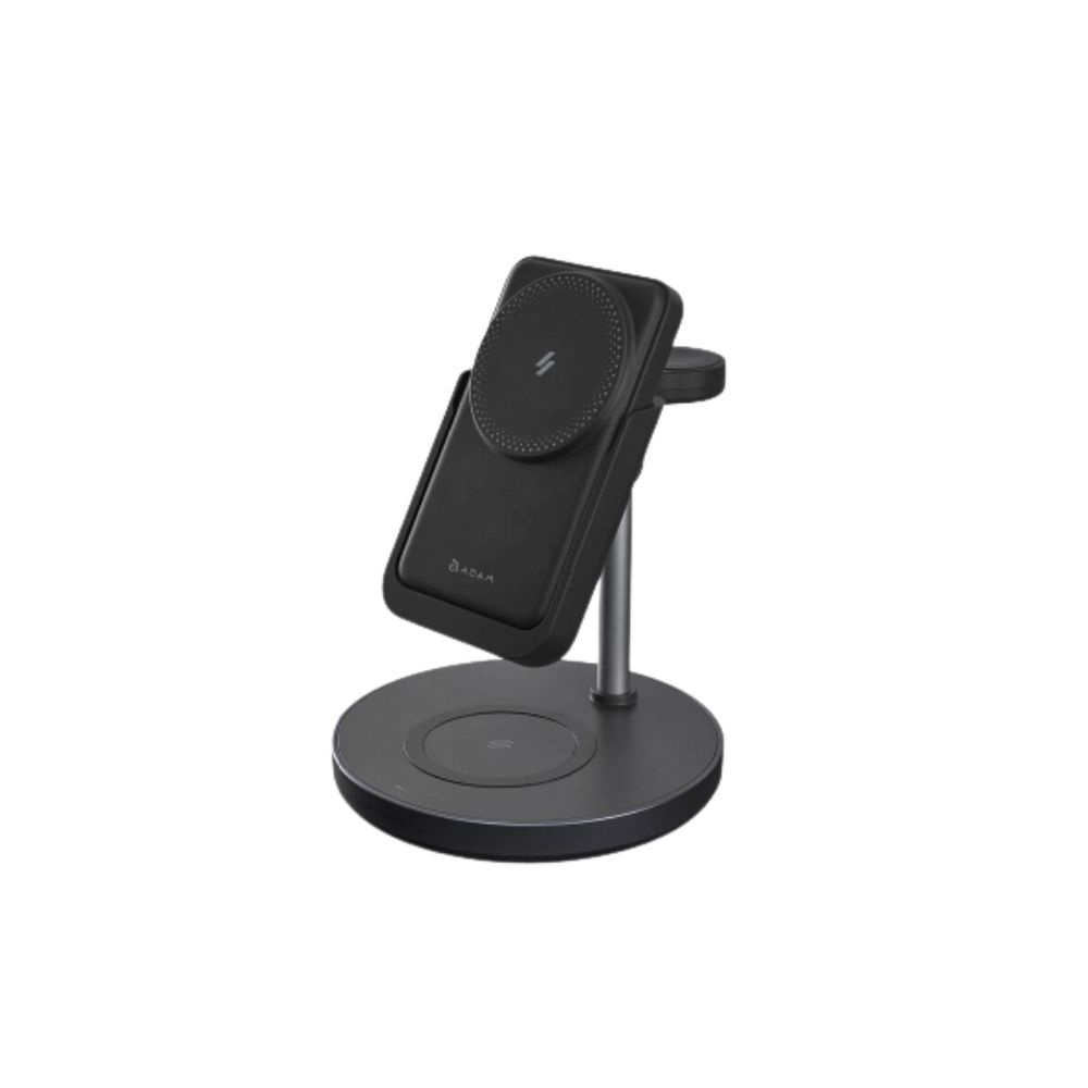 ADAM Elements Mag 5 5-in-1 Magnetic Wireless Charging Station with Travel Adapter